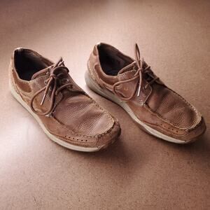 Clarks Armada English Leather Oxford Shoes Men 9.5M Brown Lace Up Gorpcore 73062